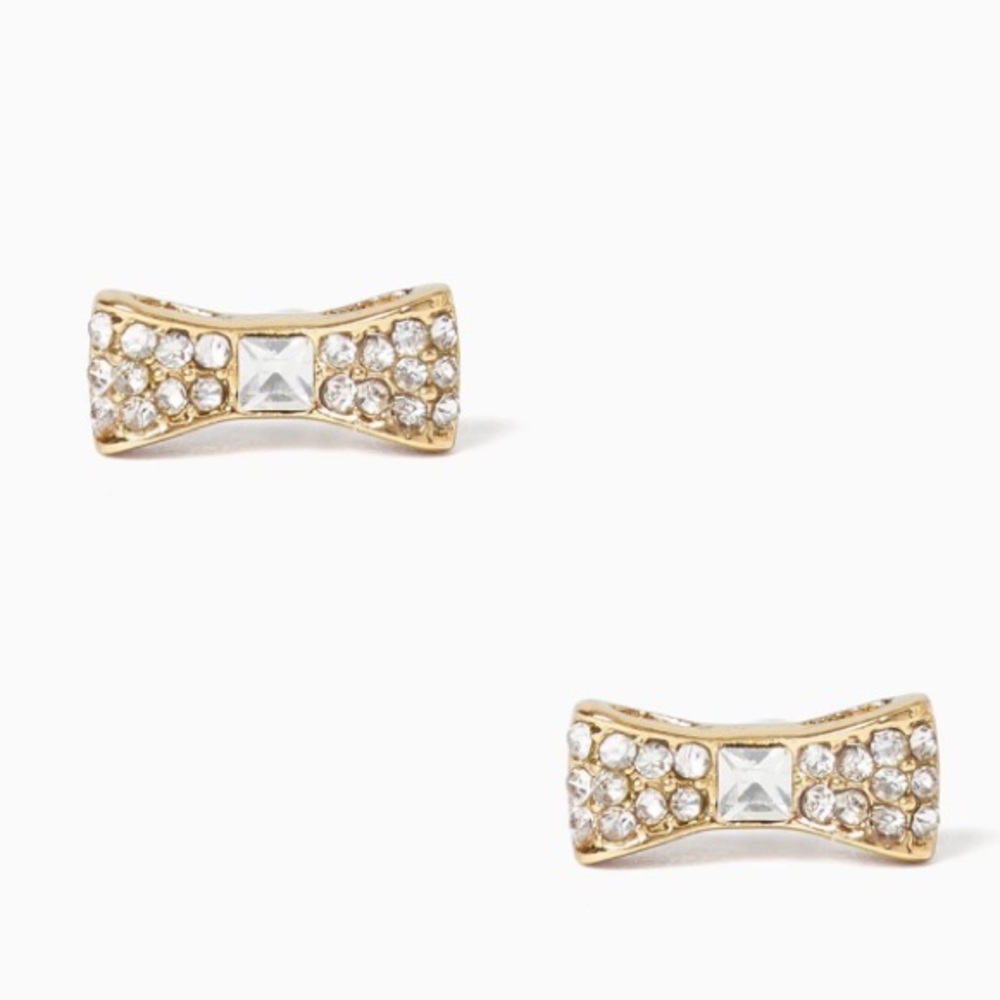 Kate Spade Ready Set Bow Mini Gold Earrings